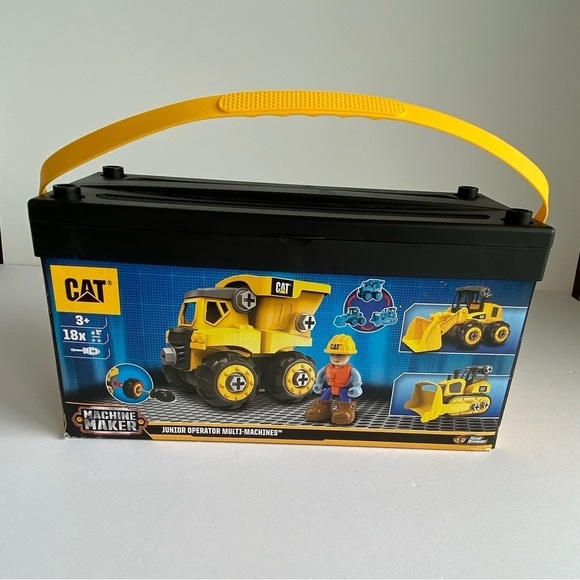CAT Machine Maker Junior Operator Multi Machines 18 Plus Pieces Construction